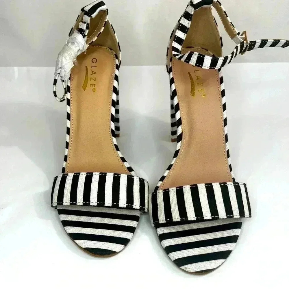 Stripped Chunky Heel 4” womens 6 new without tags‎